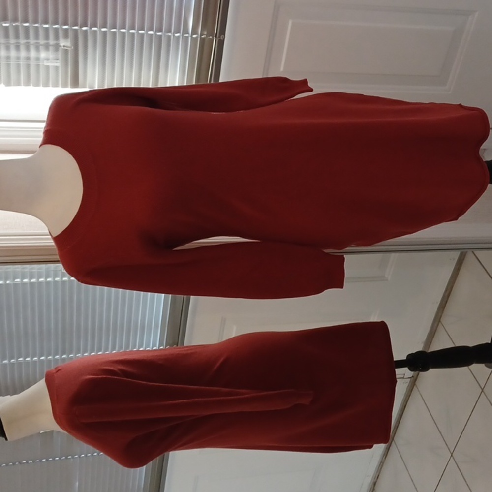 2/$70 Reddish Orange Sweater Dress - Size Medium